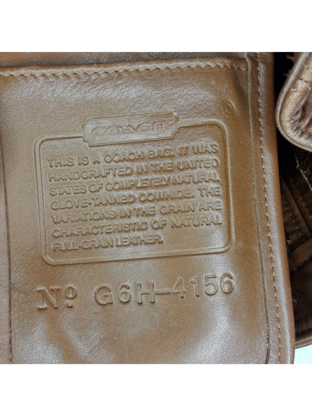 Vintage Coach Soho Leather Belted Pouch Shoulder Bucket Bag Crossbody Purse - Picture 8 of 9
